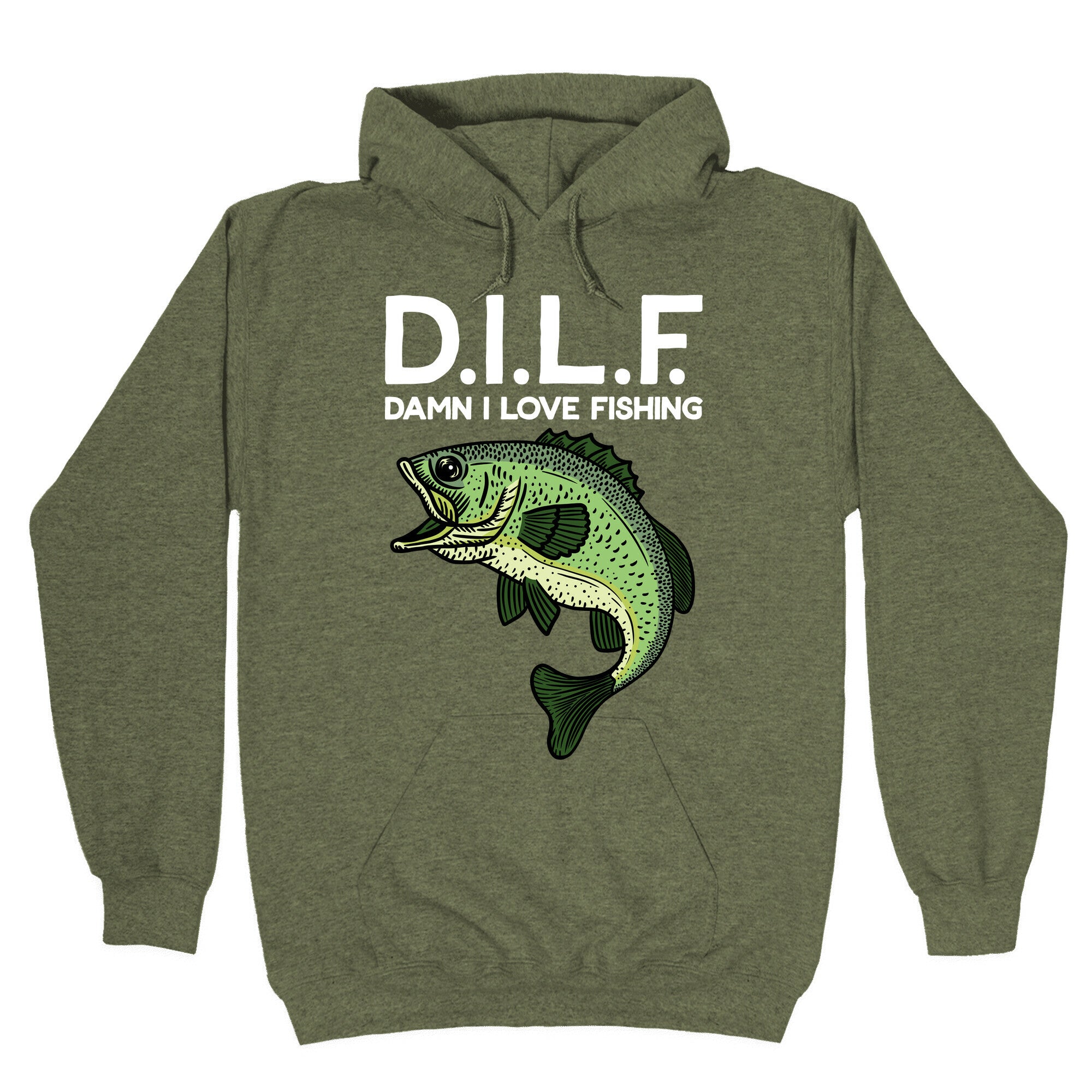D.I.L.F. Damn I Love Fishing Hoodie